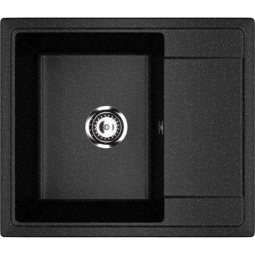 Кухонная мойка Ulgran Practik PR-M 575-004 Черный оникс