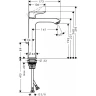 Смеситель для раковины Hansgrohe Metris 31183000 Хром латунь