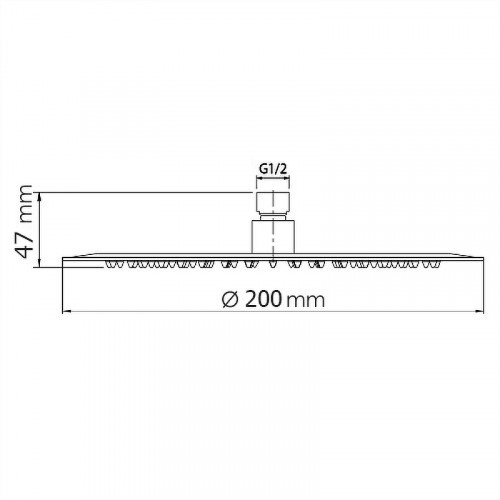 Верхний душ WeltWasser WW HS 20R 10000000938 Хром