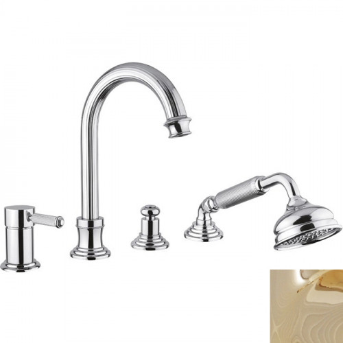 Смеситель на борт ванны Cezares Olimp OLIMP-BVDM-03/24-L Золото 24 карат латунь