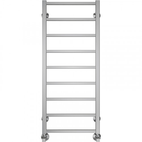 Водяной полотенцесушитель Terminus Контур П9 400х1000 4670078529671 Хром, нижнее подключение, G 1/2" ВР, с угловым соединением нержавеющая сталь