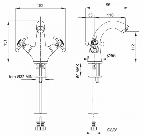 Смеситель для раковины Migliore Lady 18856 Золото латунь