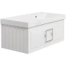 Тумба под раковину La Fenice Cubo 90 FNC-01-CUB-B-90 подвесная Белая матовая МДФ / ЛДСП