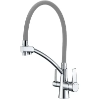 Смеситель для кухни Gappo G4398-17 Хром Серый латунь