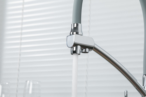 Смеситель для кухни Gappo G4398-17 Хром Серый латунь