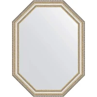 Зеркало Evoform Octagon 61х81 BY 7051 в багетной раме - Золотые бусы на серебре 60