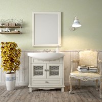 Зеркало Opadiris Омега 75 Z0000006993 Слоновая кость массив дерева, стекло