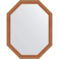 Зеркало Evoform Octagon 71х91 BY 7056 в багетной раме - Бронзовые бусы на дереве 60 мм стекло