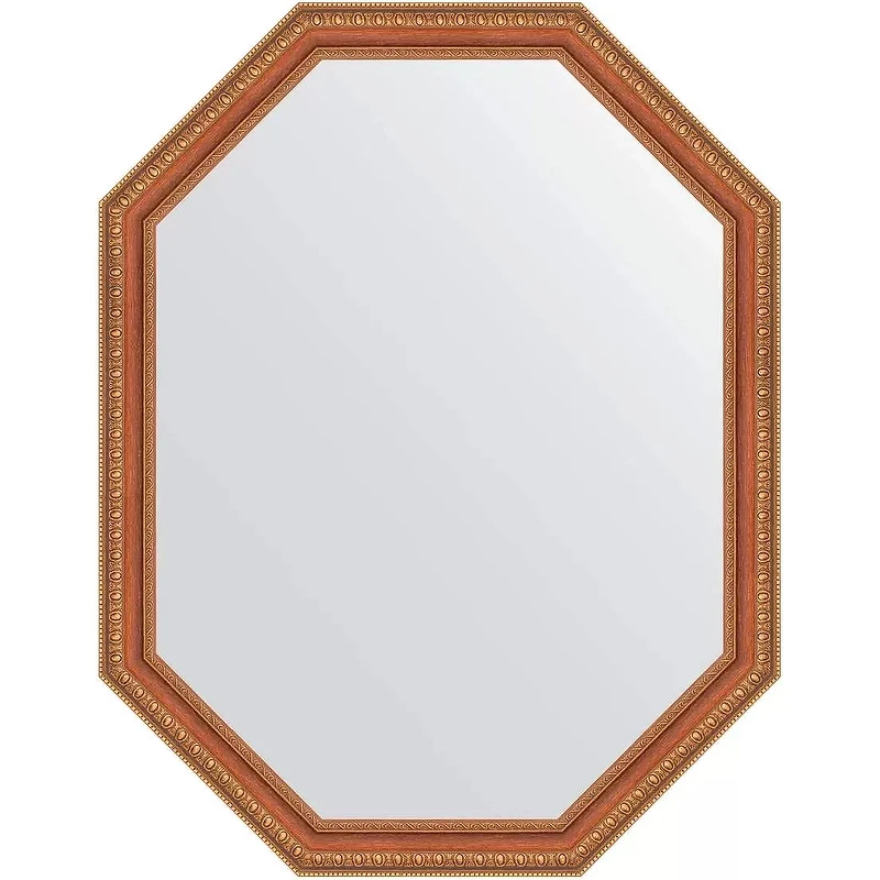Зеркало Evoform Octagon 71х91 BY 7056 в багетной раме - Бронзовые бусы на дереве 60 мм стекло