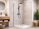 Душевая перегородка Aquatek Walk In 80 AQ.WI.080.1CH профиль Хром стекло прозрачное