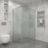 Душевой уголок Niagara Eco 100х80 NG-1018-14QMT профиль цвет Хром матовый стекло матовое