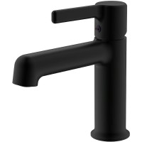 Смеситель для раковины Haiba HB10814-7 Черный матовый латунь