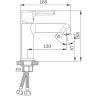 Смеситель для раковины Haiba HB10814-7 Черный матовый латунь