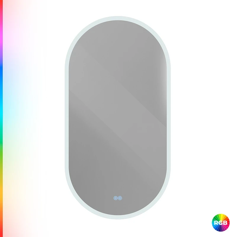 Зеркало Cezares Ellisse 50 CZR-SPC-ELS-500-950-RGB-TCH с подсветкой с сенсорным выключателем и функцией памяти стекло