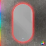 Зеркало Cezares Ellisse 50 CZR-SPC-ELS-500-950-RGB-TCH с подсветкой с сенсорным выключателем и функцией памяти стекло