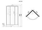 Душевая кабина Niagara Luxe 90x90 NG-7701M без гидромассажа