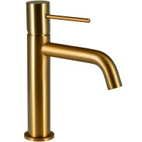 Смеситель для раковины Raiber Graceful RPG-001 Золото матовое латунь