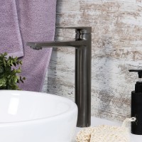 Смеситель для раковины WasserKRAFT Wiese 8403H Оружейная сталь латунь