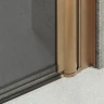 Душевая дверь Maybah Glass MGD-444-2 990х1980 двустворчатая на монопетлях Бронза стекло графитовое матовое