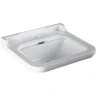 Раковина Kerasan Waldorf 60 4140K1bi/cr*1 Белая фарфор подвесная, полувстраиваемая