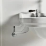 Раковина Kerasan Waldorf 60 4140K1bi/cr*1 Белая фарфор подвесная, полувстраиваемая