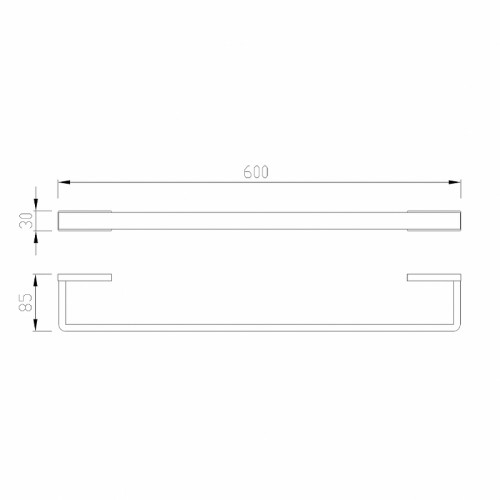 Полотенцедержатель Abber Westen AA1754G Золото матовое