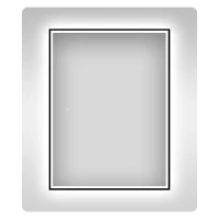 Зеркало Wellsee 7 Rays' Spectrum 70 172201360-172201370 с подсветкой цвет Черный матовый с сенсорным выключателем