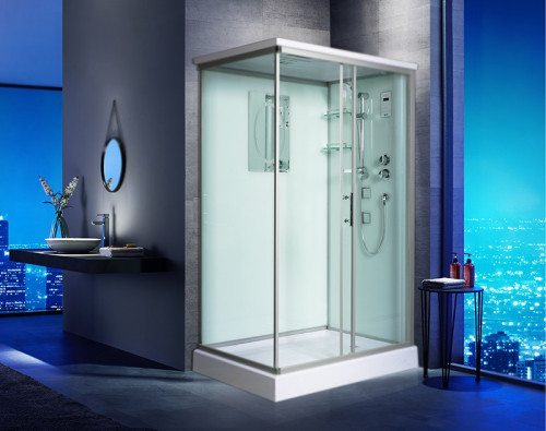 Душевая кабина WeltWasser WW500 Laine 1214 120x90 10000003277 профиль Хром стекло прозрачное