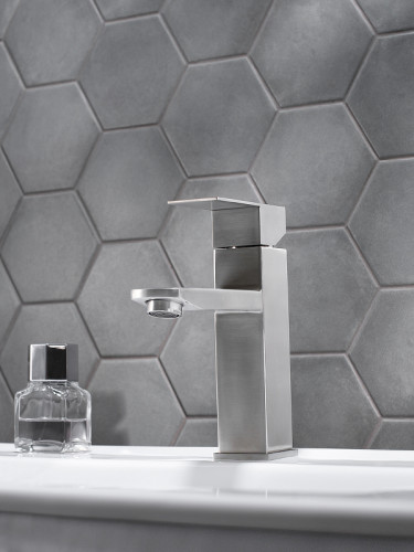 Смеситель для раковины Ростовская Мануфактура Сантехники SUS125-001F Нержавеющая сталь