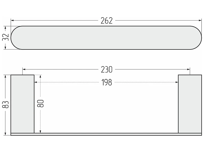 Полотенцедержатель Сунержа Round L 30-3020-7260 цвет Белый матовый