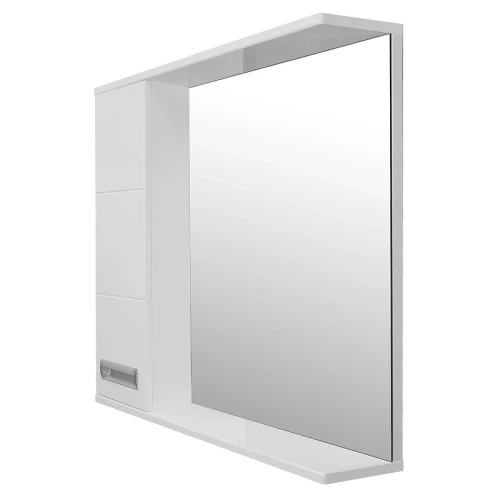 Зеркало со шкафом Loranto Дина 75 L CS00049719 цвет Белый