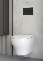 Унитаз биде Boheme Fiore 978-SET-2-MW подвесной Белый матовый с сиденьем Микролифт фарфор подвесной