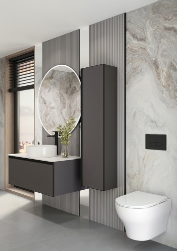 Унитаз биде Boheme Fiore 978-SET-2-MW подвесной Белый матовый с сиденьем Микролифт фарфор подвесной