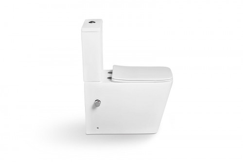 Унитаз биде SantiLine SL-5017SM-BD цвет Белый с бачком и сиденьем Микролифт