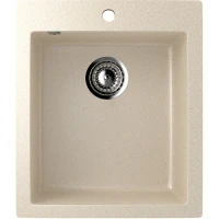 Кухонная мойка Ulgran Classic U-404-328 Бежевая искусственный камень (литьевой мрамор) встраиваемый