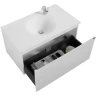 Тумба с раковиной Black&White Universe U918.900-2 90 9189002 подвесная Glossy White МДФ / ЛДСП