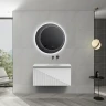 Тумба с раковиной Black&White Universe U918.900-2 90 9189002 подвесная Glossy White МДФ / ЛДСП