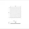 Верхний душ Wonzon & Woghand WW-88DP02-BN цвет Брашированный никель