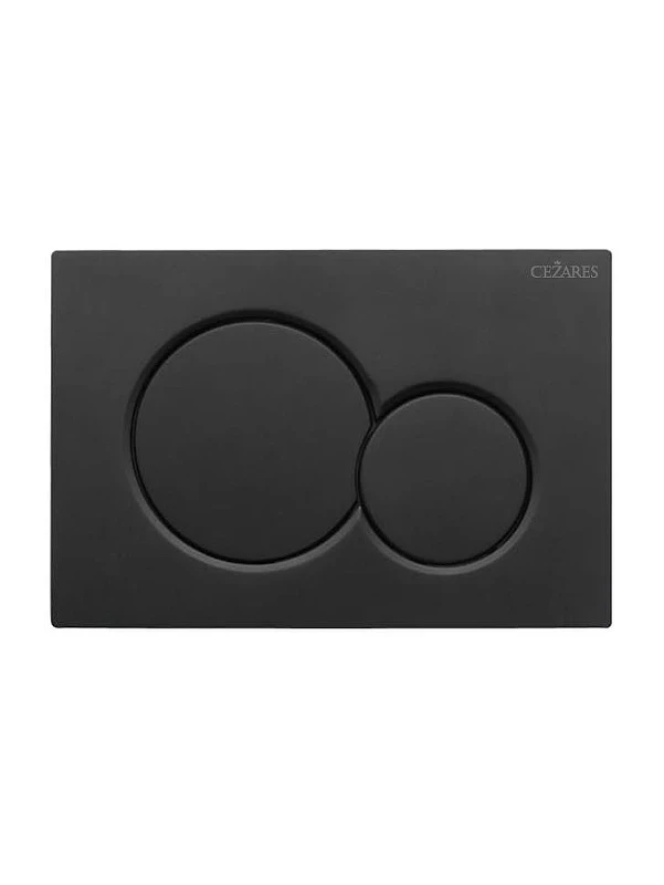 Клавиша смыва Cezares Stylus STYLUS-BTN-NOP цвет Черный матовый