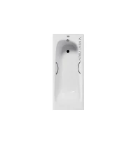 Чугунная ванна Vinsent Veron Concept 150x70 VCO1507042H/VH0015CH цвет Белый с дугообразными хромированнами ручками