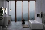 Чугунная ванна Vinsent Veron Concept 150x70 VCO1507042H/VH0015CH цвет Белый с дугообразными хромированнами ручками