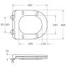 Комплект унитаза BelBagno Uno-Tor BB5177CH-TOR/SC с инсталляцией WellWant Standart 50 WWISI111BB с сиденьем Микролифт и Черной матовой клавишей смыва фаянс подвесной