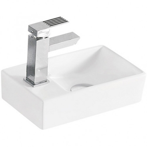 Раковина CeramaLux 30 9048GTR Белая фаянс подвесная