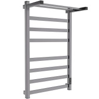 Электрический полотенцесушитель Melodia della vita Moderno Shelf Ferrum 50х80 П8 MTRMSF5080gt с полкой Графит