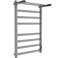 Электрический полотенцесушитель Melodia della vita Moderno Shelf Ferrum 50х80 П8 MTRMSF5080gt с полкой Графит