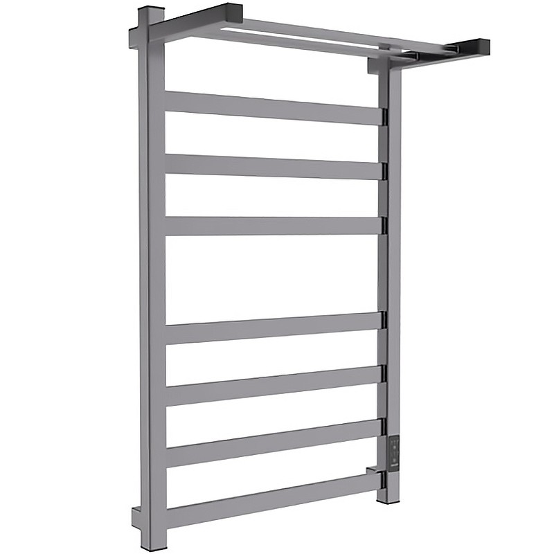 Электрический полотенцесушитель Melodia della vita Moderno Shelf Ferrum 50х80 П8 MTRMSF5080gt с полкой Графит