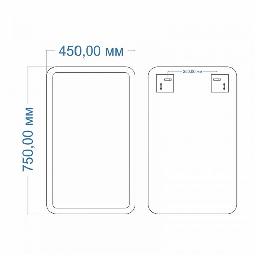 Зеркало Mixline Неро 45 550051 с гравировкой