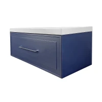 Тумба с раковиной Azario Беллони 100 CS00098075 подвесная цвет Синий