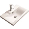 Раковина SantiLine 91 SL-2101 (90) Белая фаянс полувстраиваемая