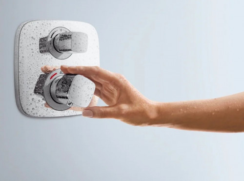 Смеситель для душа Hansgrohe Ecostat E 15708000 с термостатом Хром латунь встраиваемый